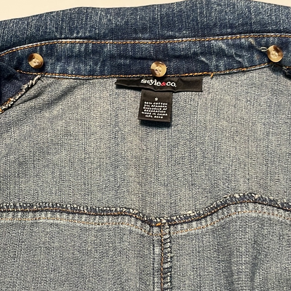 Style & Co. Jean jacket. Size S - Picture 9 of 10